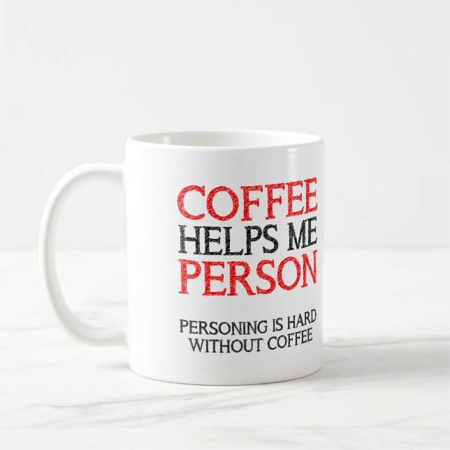 Café Caneca ou Caneca de Viagem Engraçada para Pessoa q (Esquerda)