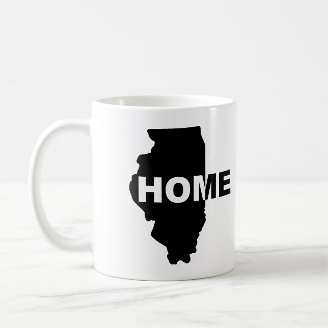Café Caneca ou Caneca de Viagem Illinois Lar Longe de C (Esquerda)