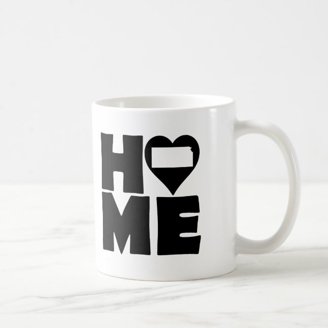 Café Caneca ou Caneca de Viagem Kansas Home Heart State (Direita)