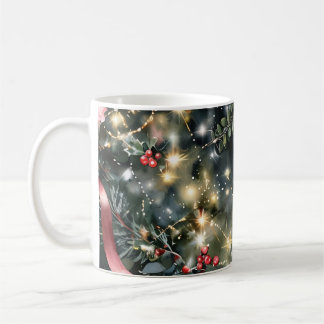 Café caneca padrão de natal