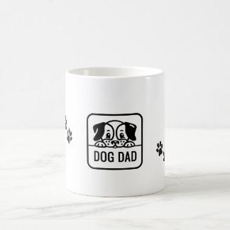 Café Caneca Pai - Presente para impressão de pata branc