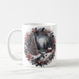 Café Caneca paisagem grinalda de natal