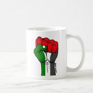 Café Caneca palestina do punho de Carlos Latuff