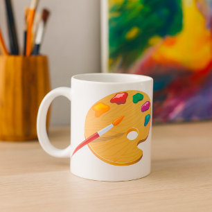 Café Caneca Paleta de Pintor