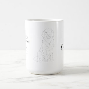 Café Caneca para amantes de golden retriever