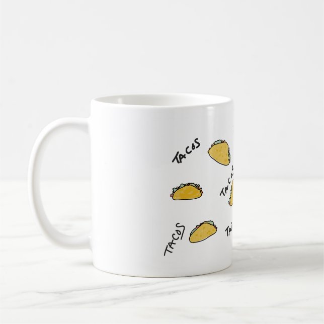 Café Caneca para Amantes de Taco, Ilustração (Esquerda)