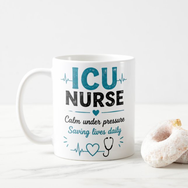 Café Caneca para Enfermeiro de UTI Presente Engraçado p (Com Donut)