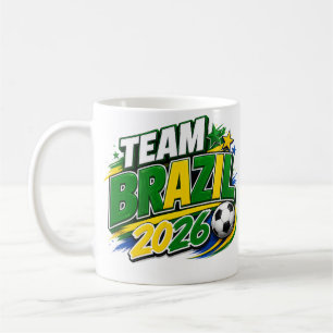 Café Caneca para Fã de Futebol TIME BRASIL 2026 Brasi