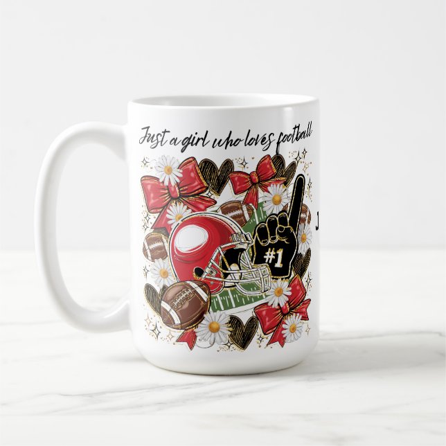 Café caneca para fãs de futebol feminino (Esquerda)