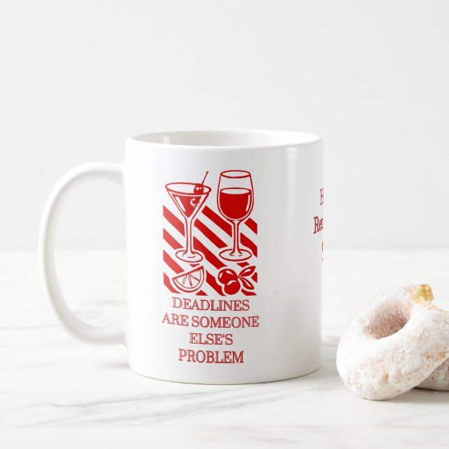 Café Caneca para Gerente de Escritório Aposentado – Pre (Com Donut)