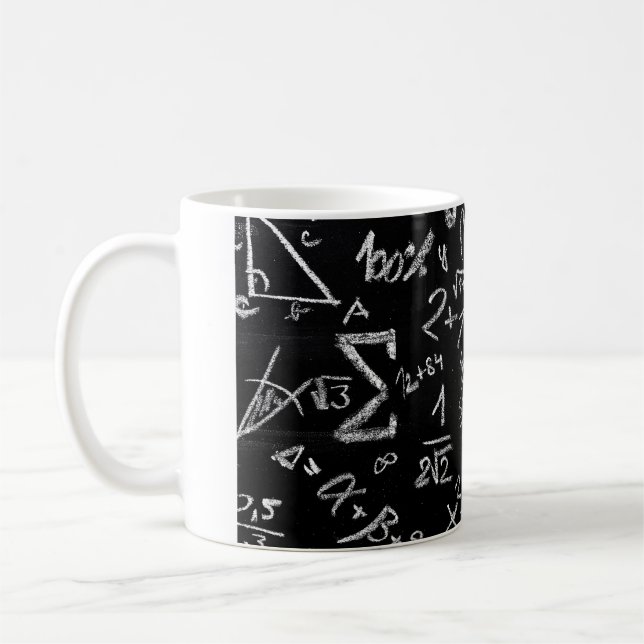 Café caneca para professor de matemática, matemática, e (Esquerda)