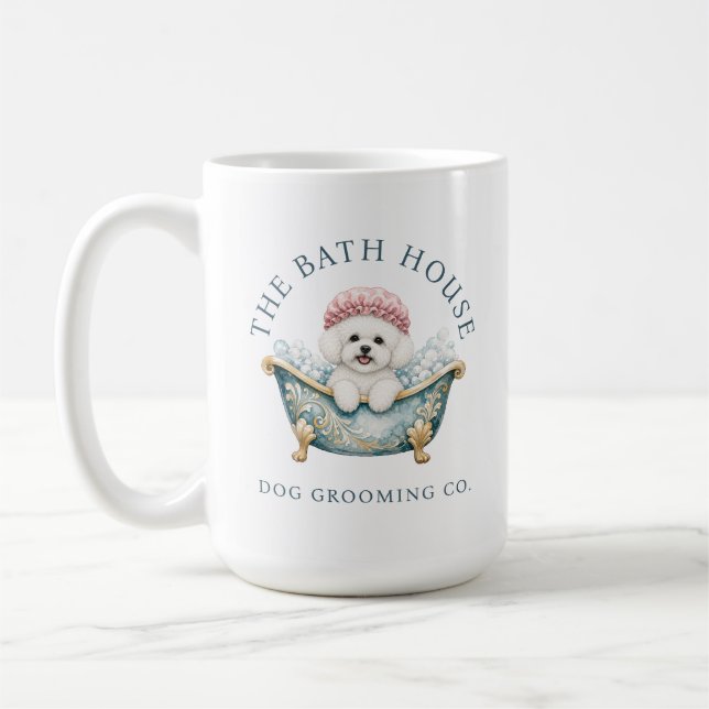 Café Caneca para Tosador de Cachorro Poodle Miniatura | (Esquerda)
