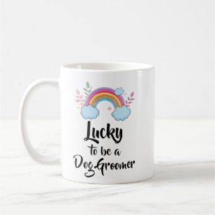 Café Caneca para Tosador de Cães Sortudo