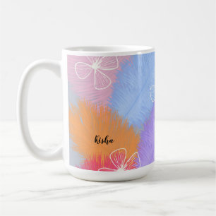 Café Caneca Pastel de Penas & Flores