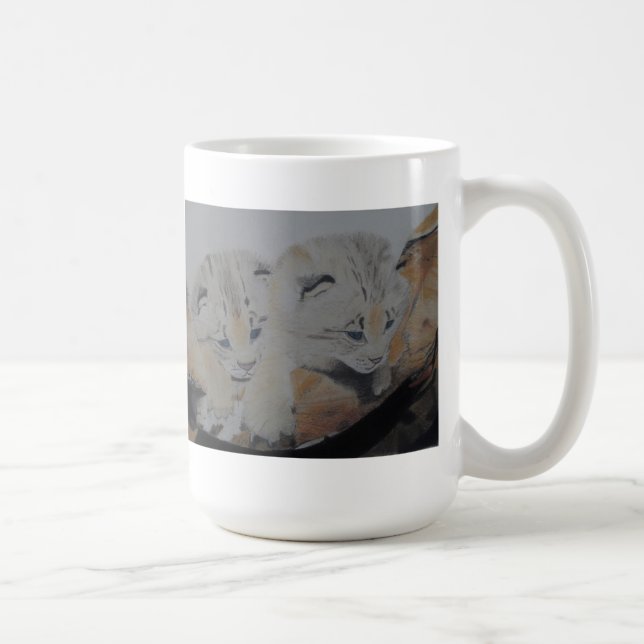 Café Caneca Pastel dos trabalhos de arte da pintura de (Direita)