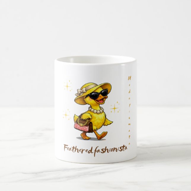 Café Caneca Pato de Páscoa Engraçado (Centro)