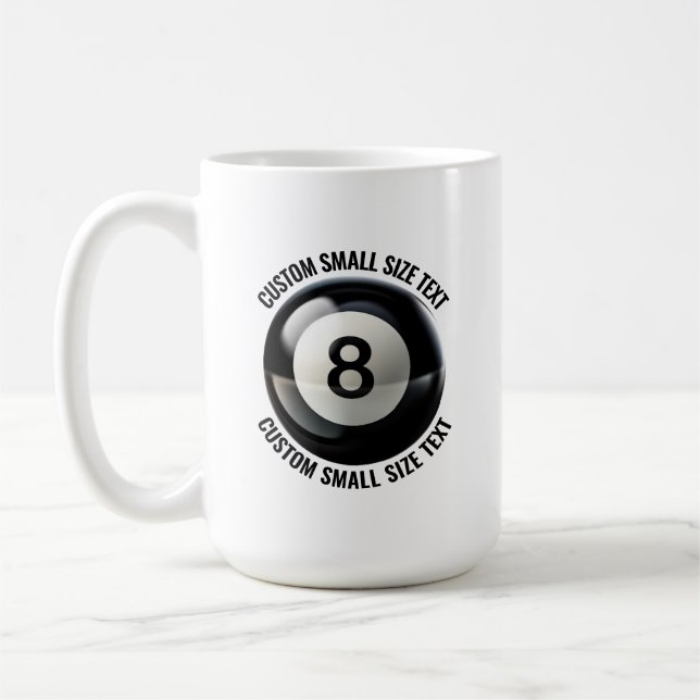 Café Caneca Personalizada 8 Ball de 450ml (Esquerda)