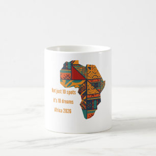 Café Caneca Personalizada África 10 Sonhos 2026 Fã de F