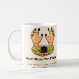 Café Caneca Personalizada Campeão do Dedo de Azeitona