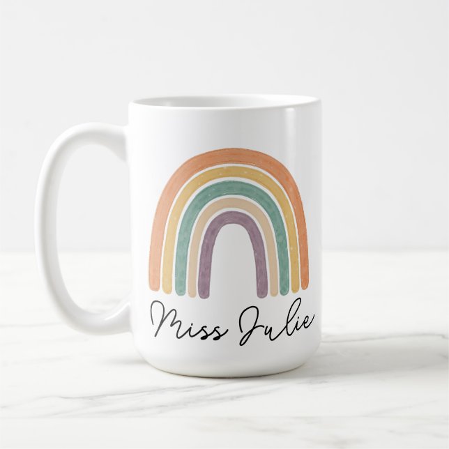 Café Caneca Personalizada com Design de Arco-íris Paste (Esquerda)