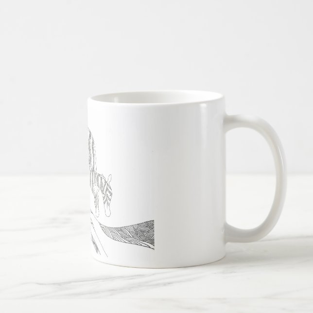 Café Caneca personalizada com figura de palito abstrata (Direita)
