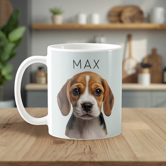 Café Caneca Personalizada com Foto e Nome de Cachorro e (Criador carregado)