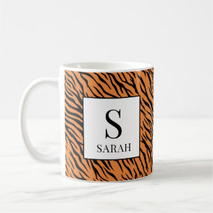 Café Caneca Personalizada com Listras de Tigre Vibrante