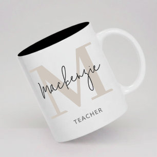 Café Caneca Personalizada com Monograma Presente de For