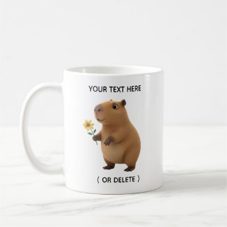 Café Caneca Personalizada com Nome Capivara Flor de Gir