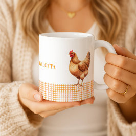 Café Caneca Personalizada com Nome de Galinha de Fazend