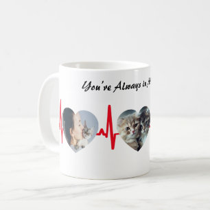 Café Caneca Personalizada com Três Fotos em Formato de