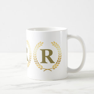 Café Caneca Personalizada Coroa de Louro Falso Folheado