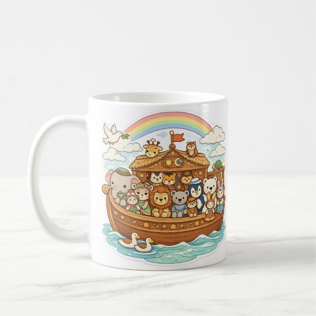 Café Caneca Personalizada da Arca de Noé (Esquerda)