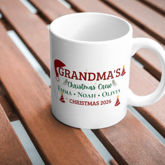 Café Caneca Personalizada da Equipe de Natal da Vovó