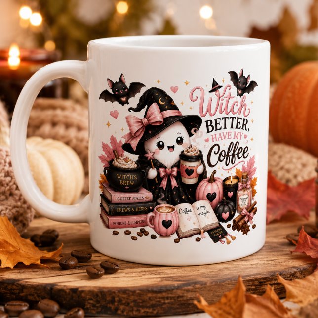 Café Caneca Personalizada da Temporada de Abóbora com F (Criador carregado)