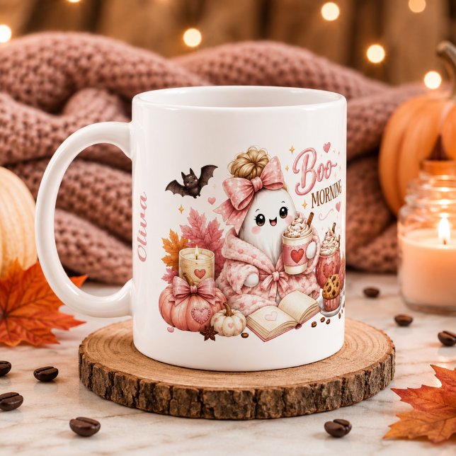 Café Caneca Personalizada da Temporada de Abóbora com F (Criador carregado)
