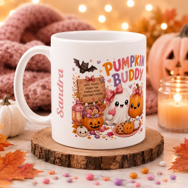 Café Caneca Personalizada de Abóbora da Temporada de Fa (Criador carregado)
