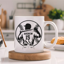 Caneca Personalizada de Beisebol, Presente para o 