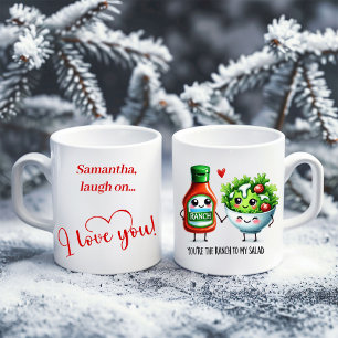 Café Caneca Personalizada de Dia dos Namorados com Comi