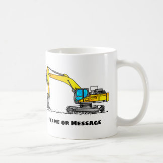 Café Caneca Personalizada de Escavadeira, Presente para