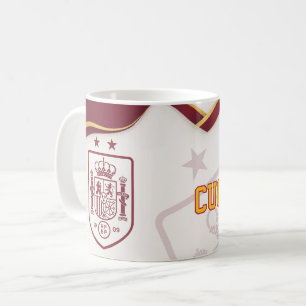 Café Caneca Personalizada de Futebol da Espanha