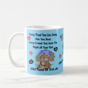 Café Caneca Personalizada de Gato Fofo para Amantes de