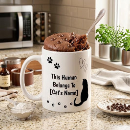 Café Caneca Personalizada de Gato Preto