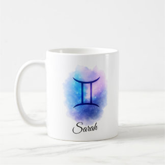 Café Caneca Personalizada de Gêmeos para Aniversário, E