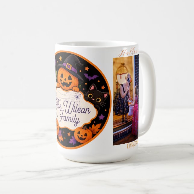 Café Caneca Personalizada de Halloween Assustadora com  (Frente Esquerda)
