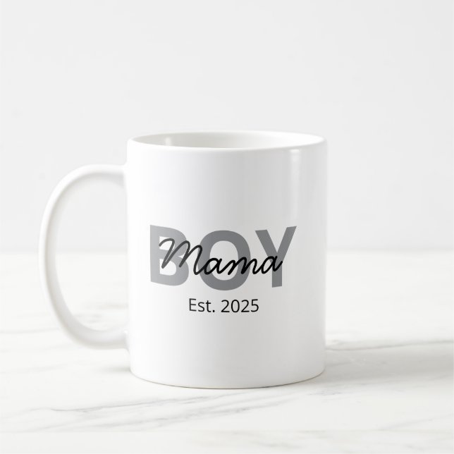 Café Caneca Personalizada de Mãe de Meninos, Mãe de Men (Esquerda)