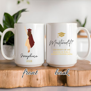 Café Caneca Personalizada de Mestrado Presente de Forma