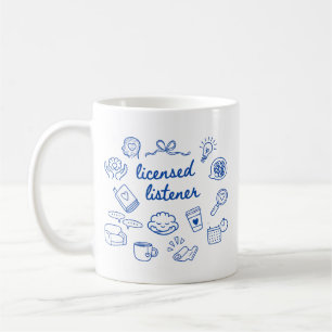 Café Caneca Personalizada de Ouvinte Licenciado para No