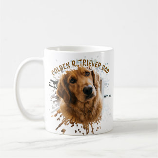 Café Caneca Personalizada de Papai do Golden Retriever 