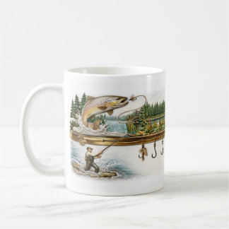 Café Caneca Personalizada de Pesca, Presente para Pesca